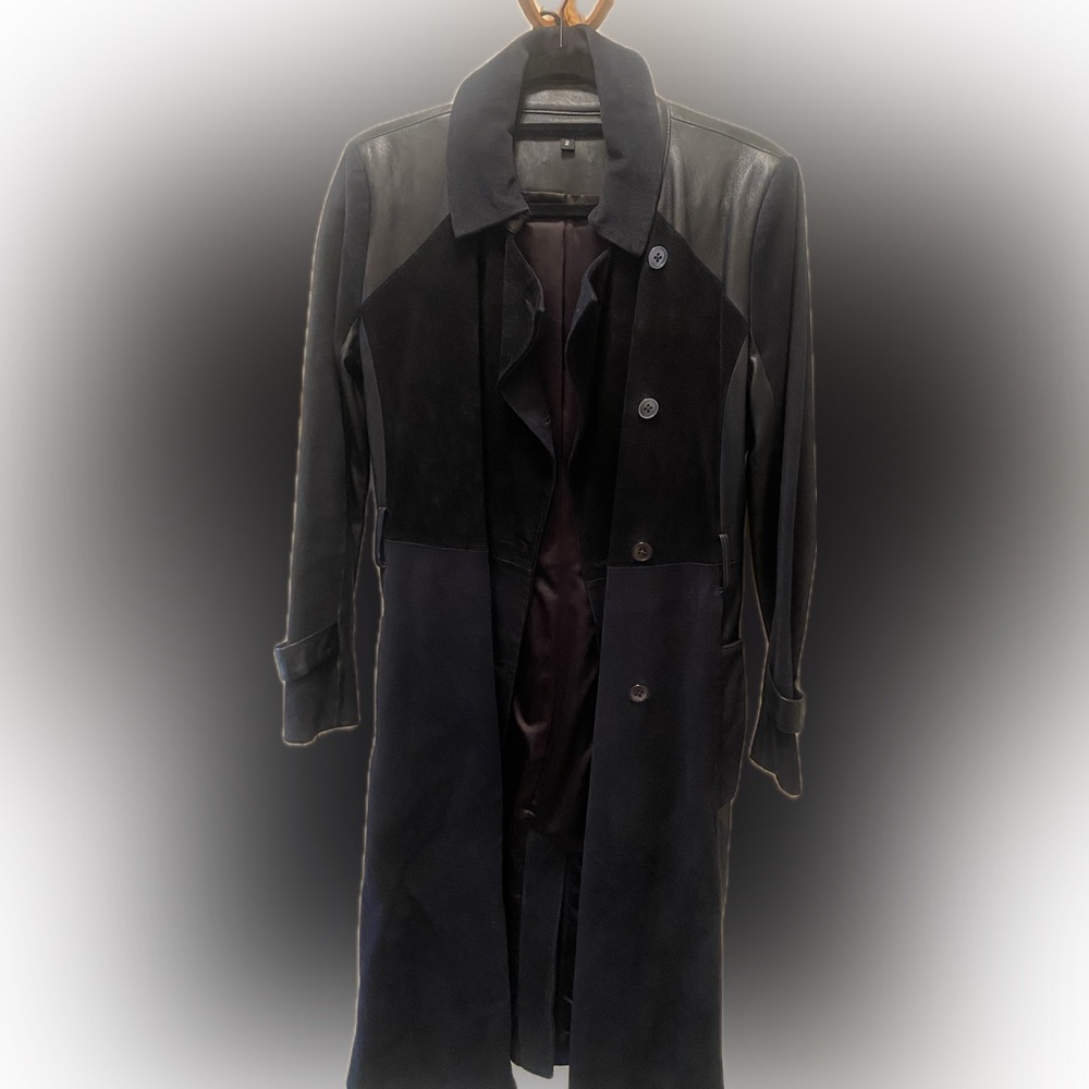 OHNE TITEL Spring ‘17 Leather + Suede Trench Coat